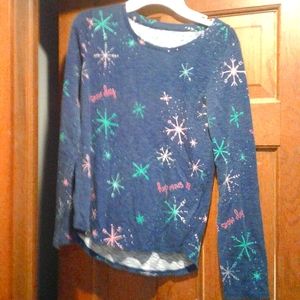 Snowflake winter long sleeved shirt for kid